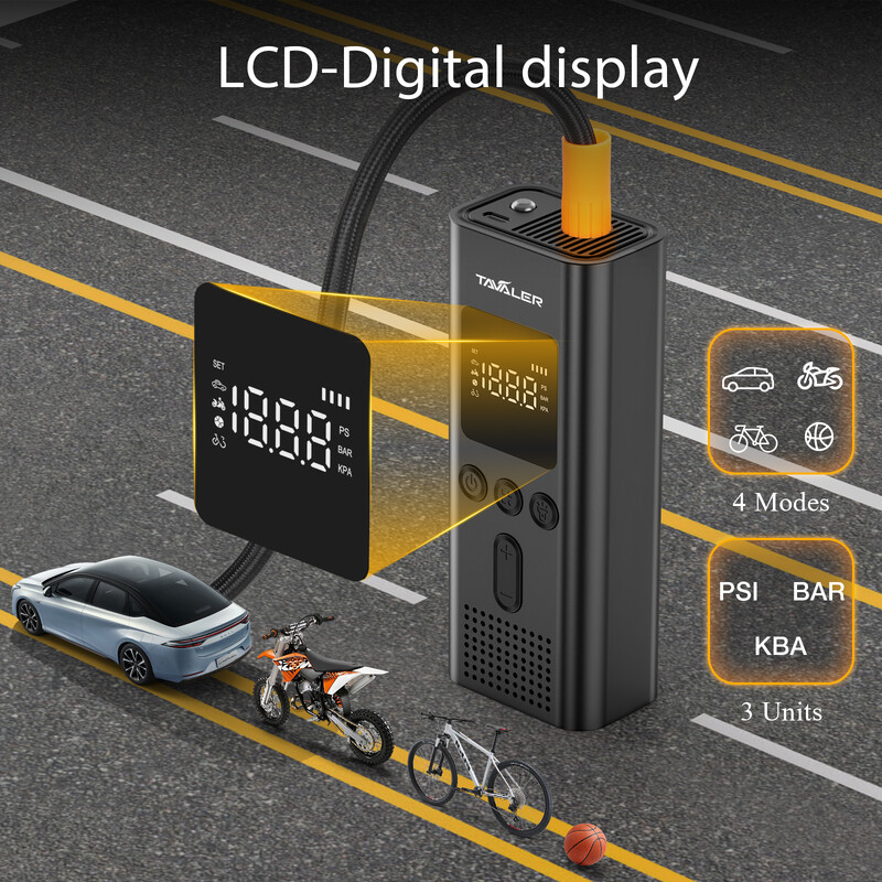 Bezvadu gaisa sūknis 150psi pārnēsājams elektriskais riepu piepūtējs automašīnu velosipēda motocikla gaisa kompresora inžektora velosipēda piederumiem