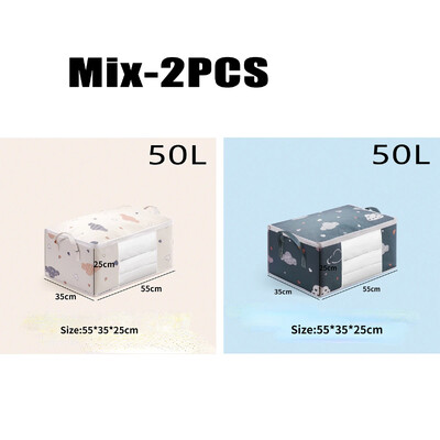 4PCS Vreća za pohranu odjeće velikog kapaciteta Organizator s ojačanom ručkom za pokrivače Pokrivači Posteljine Jastuci Igračke