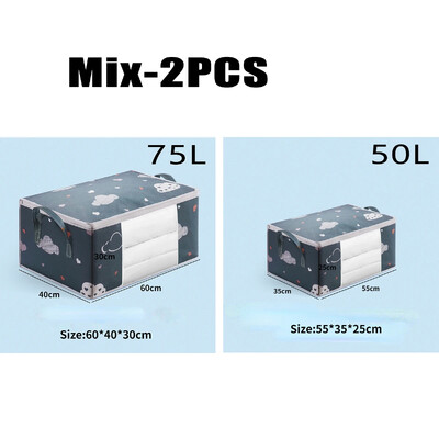 4PCS Vreća za pohranu odjeće velikog kapaciteta Organizator s ojačanom ručkom za pokrivače Pokrivači Posteljine Jastuci Igračke