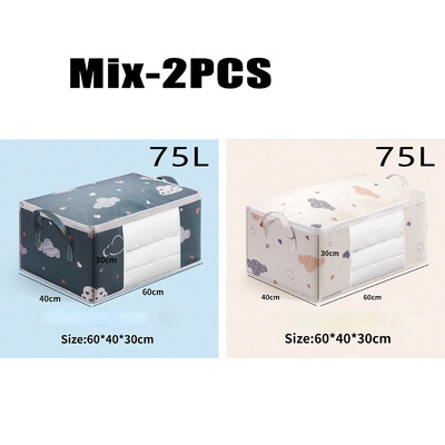 4PCS Vreća za pohranu odjeće velikog kapaciteta Organizator s ojačanom ručkom za pokrivače Pokrivači Posteljine Jastuci Igračke