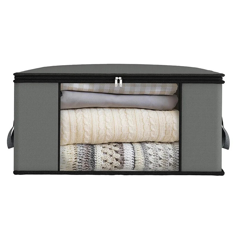 4PCS Vreća za pohranu odjeće velikog kapaciteta Organizator s ojačanom ručkom za pokrivače Pokrivači Posteljine Jastuci Igračke