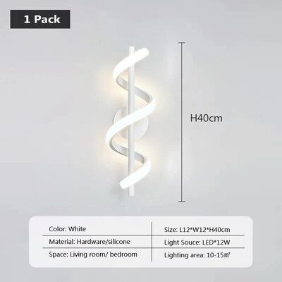 LED fali lámpa Luxus fekete fehérarany fali dekorációs lámpák hálószoba éjjeli nappaliba nappali folyosó lépcsők otthoni beltéri villanylámpák