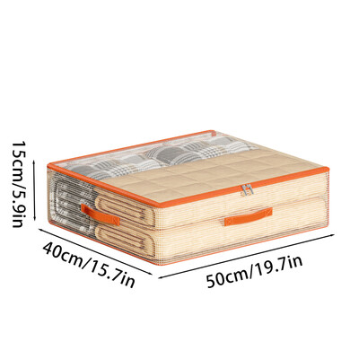 Saliekams transportēšanas maisiņš pvc gultas apakšas uzglabāšanas maiss Sakopts guļamistabas kopmītņu piederumi Transporta kaste Koledžas iepakojuma uzglabāšanas soma