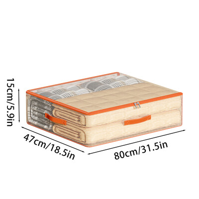 Saliekams transportēšanas maisiņš pvc gultas apakšas uzglabāšanas maiss Sakopts guļamistabas kopmītņu piederumi Transporta kaste Koledžas iepakojuma uzglabāšanas soma