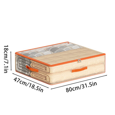 Saliekams transportēšanas maisiņš pvc gultas apakšas uzglabāšanas maiss Sakopts guļamistabas kopmītņu piederumi Transporta kaste Koledžas iepakojuma uzglabāšanas soma