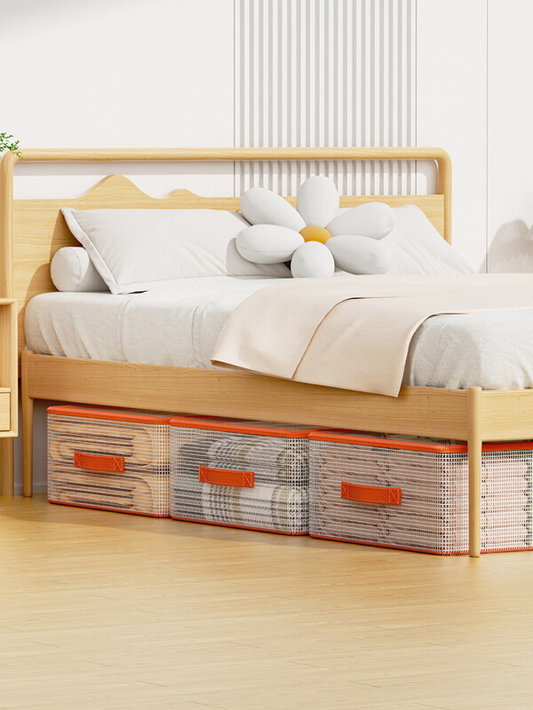 Saliekams transportēšanas maisiņš pvc gultas apakšas uzglabāšanas maiss Sakopts guļamistabas kopmītņu piederumi Transporta kaste Koledžas iepakojuma uzglabāšanas soma