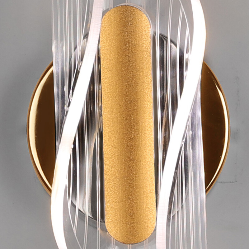 LED zidni svijećnjak Akrilna noćna zidna svjetiljka Zidna rasvjeta s promjenjivim svjetlom u 3 boje za unutarnje dekoracije u potkrovlju kuće