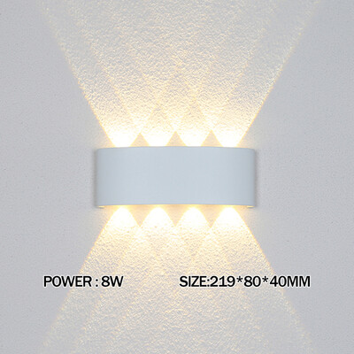 Led fali lámpa kültéri lépcsős lámpatest éjjeli tetőtér Nappali Fel Le Otthon Folyosó Lampada 2W 4W 6W 8W 10W 12W fali lámpatest