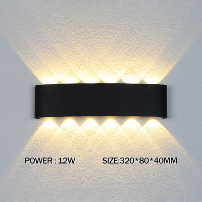 Led fali lámpa kültéri lépcsős lámpatest éjjeli tetőtér Nappali Fel Le Otthon Folyosó Lampada 2W 4W 6W 8W 10W 12W fali lámpatest