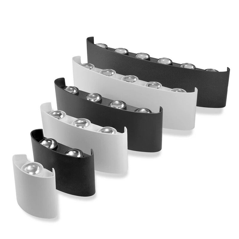 Led sieninis lauko laiptų šviestuvas prie lovos palėpės gyvenamasis kambarys aukštyn žemyn namo prieškambario lempa 2W 4W 6W 8W 10W 12W sieniniai šviestuvai