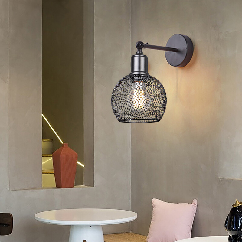 Lampă de perete industrială de epocă Abajur de tavan Lampă de perete retro pentru mansardă Iluminat de interior Cafe Bar Lampă decor E27 pentru cameră