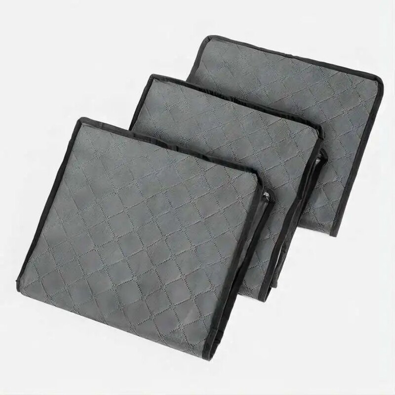 3 gab Neaustu putekļu maisiņš, glabāšanas organizators, saliekams glabāšanas segas maisiņš, segas uzglabāšanas maisiņš, mājas uzglabāšana un organizēšana