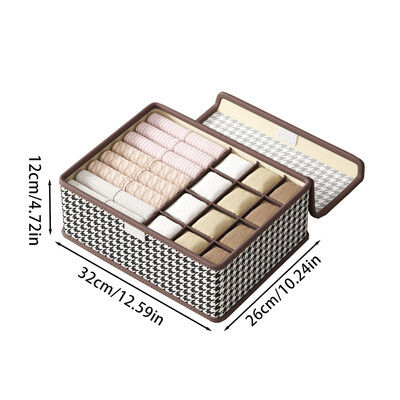 1 ΤΕΜ. Κάλτσες για εσώρουχα Κουτί οργάνωσης Εσώρουχα κάλτσες οργάνωσης εσώρουχα Ντουλάπα Κουτί συρταριού αποθήκευσης ρούχων