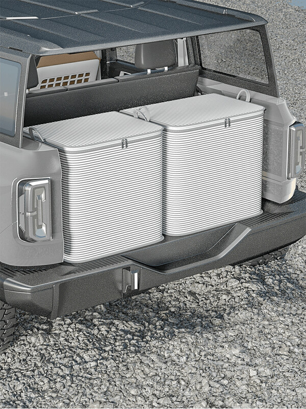 1 geantă de depozitare cu fermoar cu dungi gri, geantă de depozitare de mare capacitate, rezistentă la praf, potrivită pentru depozitare acasă, depozitare clasificată