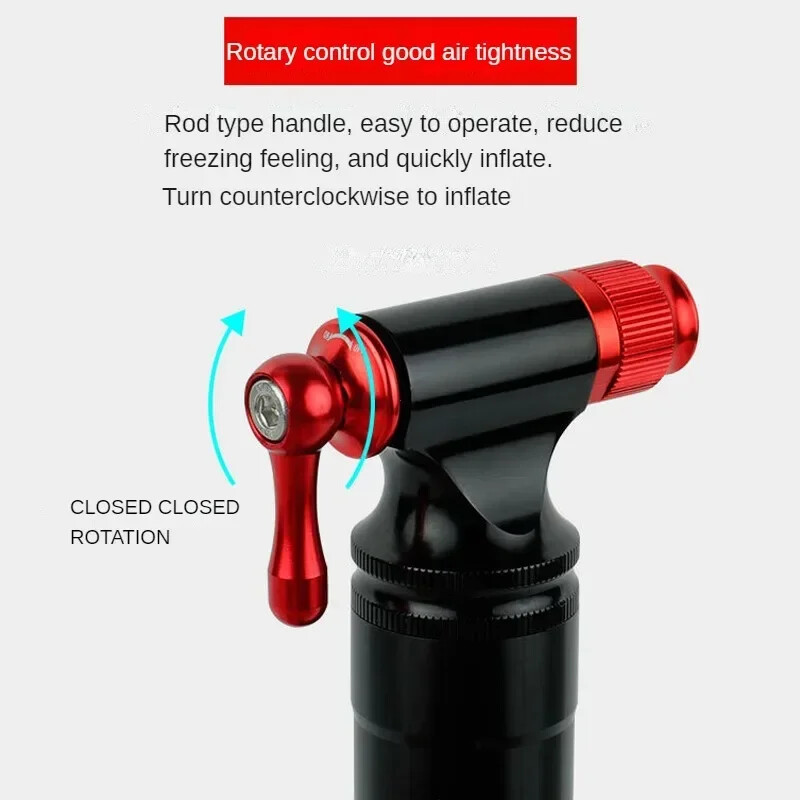 Biciklistička prijenosna zračna pumpa Co2 Pumpa za gume Aluminijska mini pumpa odgovara 8/12/16G Co2 za dodatke za MTB bicikle