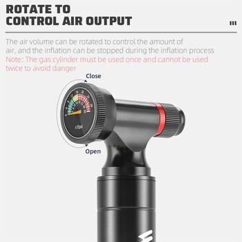 WEST BIKING Mini Co2 αντλία ποδηλάτου Φορητή αντλία αέρα ποδηλάτου από κράμα αλουμινίου Schrader/Presta Tire Inflator MTB Cycling Αξεσουάρ