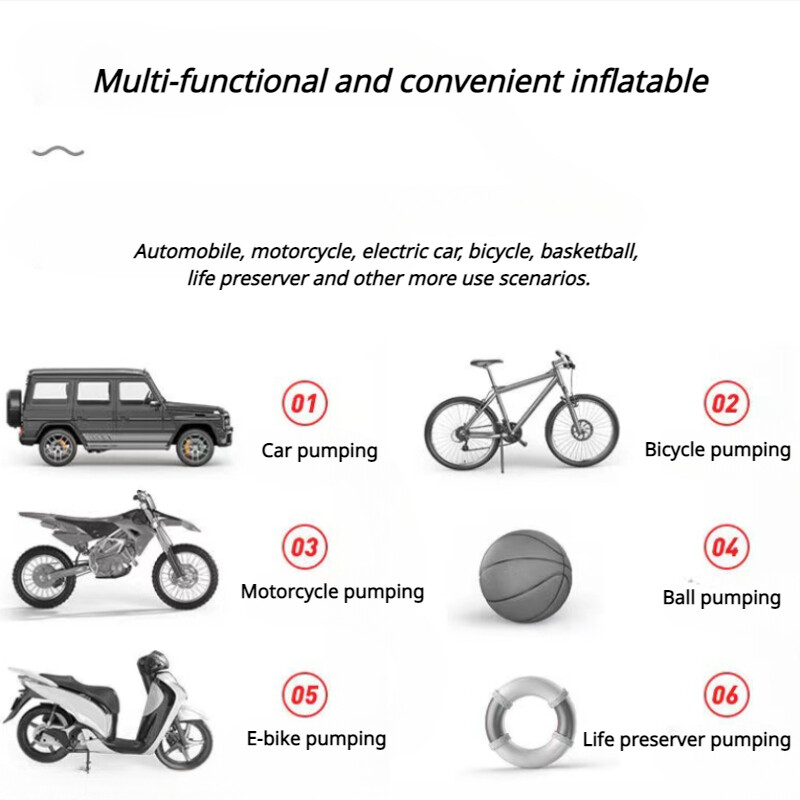 Hordozható kis szivattyú kerékpár elektromos autó mini lábszivattyú labda felfújható amerikai fúvóka kerékpár tartozékok légszivattyú