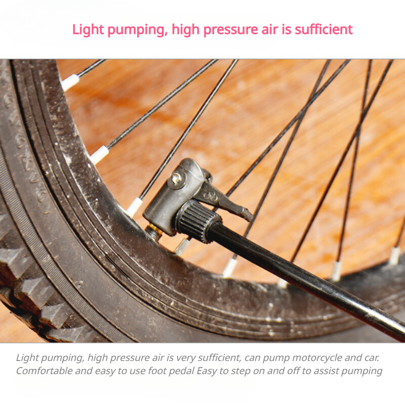 Hordozható kis szivattyú kerékpár elektromos autó mini lábszivattyú labda felfújható amerikai fúvóka kerékpár tartozékok légszivattyú