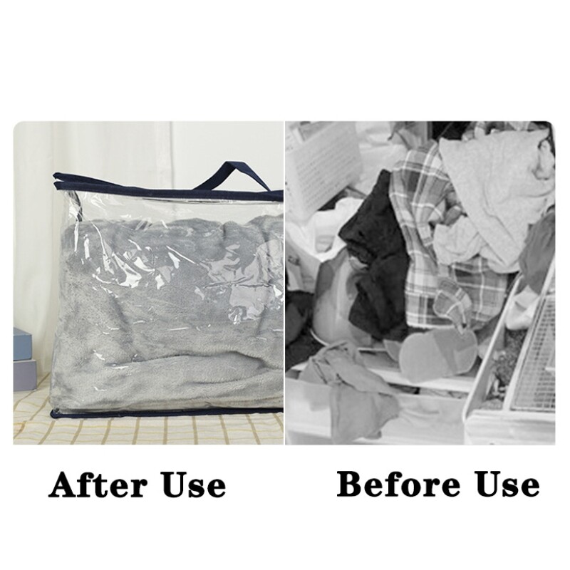 1-8 bucăți saci de depozitare pentru perne de pătură Saci de ambalare pentru lenjerie de pat în mișcare Saci de depozitare transparente din PVC