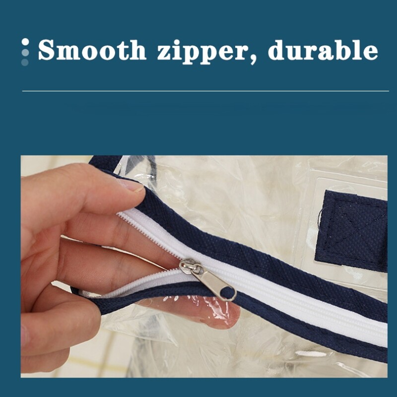 1-8 bucăți saci de depozitare pentru perne de pătură Saci de ambalare pentru lenjerie de pat în mișcare Saci de depozitare transparente din PVC