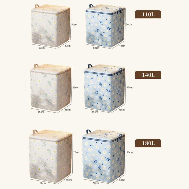 Kante za pohranu tkanina Velike košare za pohranu s patentnim zatvaračem i ručkama Organizator ormara za odjeću Pokrivači Posteljina Pokrivači