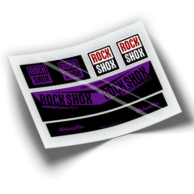 Amortizor Pegatinas ROCKSHOX MONARCH PLUS RC3 WP203 STICKERS