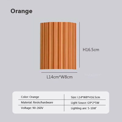 Μοντέρνο επιτοίχιο φωτιστικό LED Macaron Resin G9 Απλίκες για υπνοδωμάτια σαλονιού Διαδρόμου στο κομοδίνο Απλή διακόσμηση σπιτιού εσωτερικού χώρου