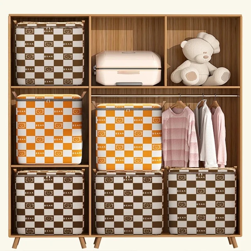 Torba za pohranu u kućanstvu Netkani ormar Poplun Vreća za pohranu odjeće Ormarska kutija Torba za organizatore garderobe Otporan na prašinu Skladište velikog kapaciteta