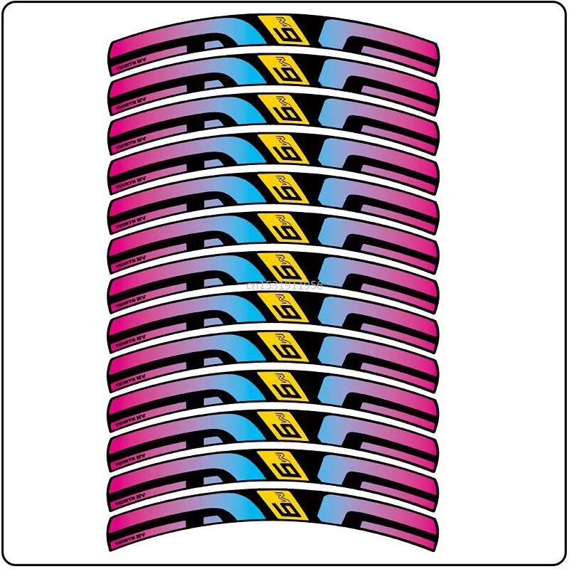 Αυτοκόλλητα ορεινής ομάδας τροχών, αυτοκόλλητα ομάδας τροχών ποδηλάτου, Διακόσμηση πλήμνης τροχών, αδιάβροχο και αντηλιακό