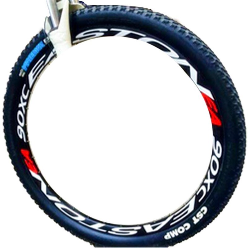 1 Πλαϊνές πολύχρωμες ζάντες τροχού ποδηλάτου Ανακλαστικά αυτοκόλλητα Αυτοκόλλητα Ασφαλές προστατευτικό ποδηλασίας 26/27,5 ιντσών Αξεσουάρ ποδηλάτου τροχού MTB