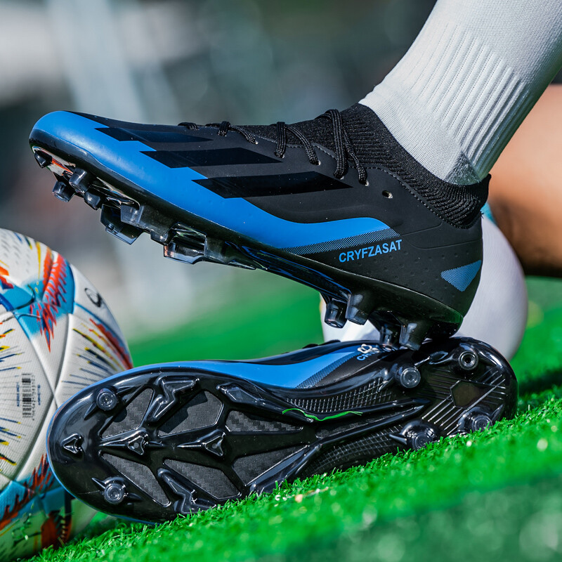 Augstas kvalitātes vīriešu futbola apavi, neslīdoši zāliena futbola apavi bērniem TF/FG treniņu futbola apavi Chuteira Campo 38-44