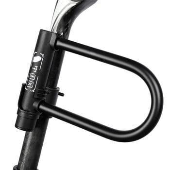 WEST BIKING Bicycle U Lock Αντικλεπτική MTB Road Mountain Bike Lock Αξεσουάρ ποδηλάτου U-Locks Cycling Steel Security Bike Lock