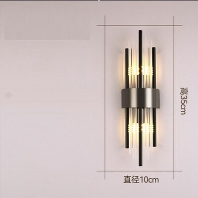 Svjetlo Luksuzna zidna svjetiljka Luksuzna dekoracija zidne svjetiljke od kristala za dnevni boravak Spavaća soba Noćni ormarići TV pozadinske zidne svjetiljke