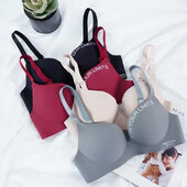 Női Seamless Melltartó Szexi Push Up Bralette Fehérnemű Vezeték nélküli női fehérnemű Divatos betűmintás melltartó háromnegyedes (3/4 csésze)