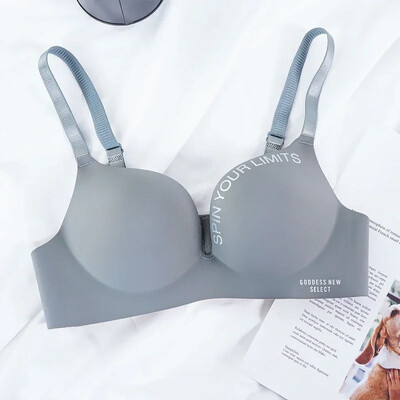 Női Seamless Melltartó Szexi Push Up Bralette Fehérnemű Vezeték nélküli női fehérnemű Divatos betűmintás melltartó háromnegyedes (3/4 csésze)