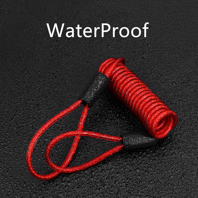 Universālā disku bremžu bloķēšanas velosipēda pretaizdzīšanas diska bloķēšana kalnu ceļa MTB riteņbraukšanas rotoru disku bremžu riteņu bloķēšana ar atgādinājuma kabeli