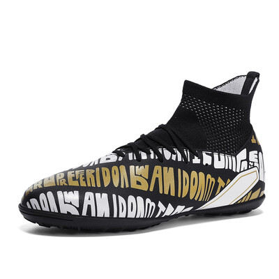 Νεανικά μποτάκια ποδοσφαίρου, αντιολισθητική σόλα TF/FG για ενήλικες φοιτητές, παπούτσια ποδοσφαίρου unisex, αθλητικά παπούτσια εξωτερικού χώρου που αναπνέουν