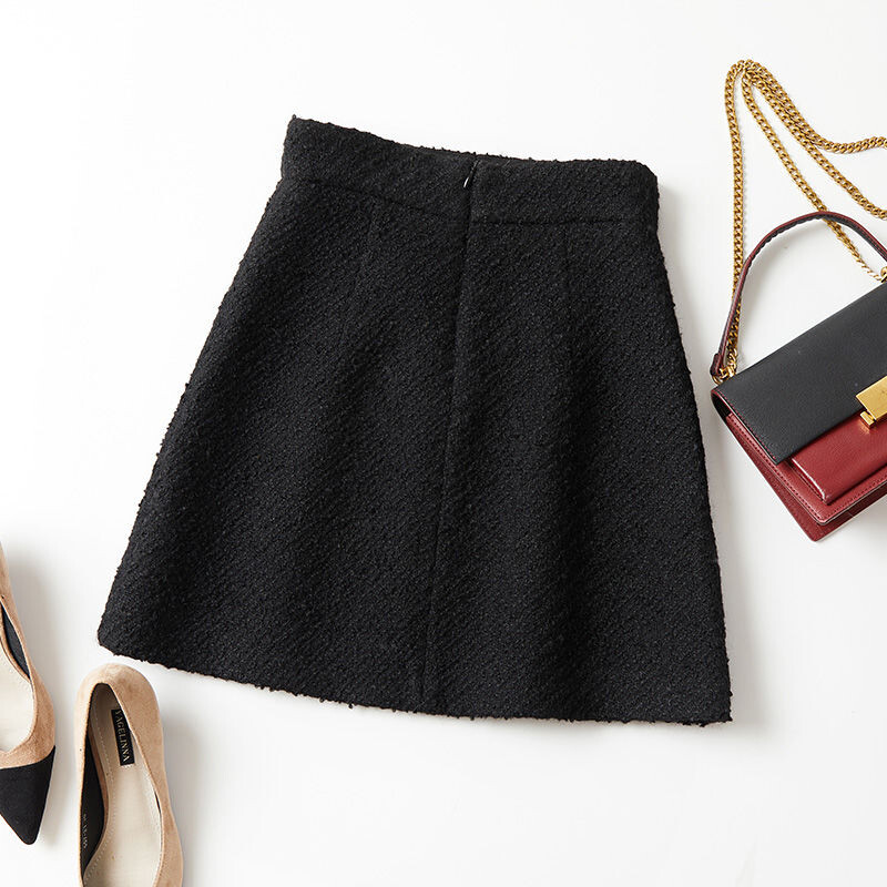 Mini suknje Ženske proljetne A-kroja Jednostavne Vintage Chic Sveobuhvatne Ležerne Basic Visokog struka Faldas Mujer Temperament Studentska moda