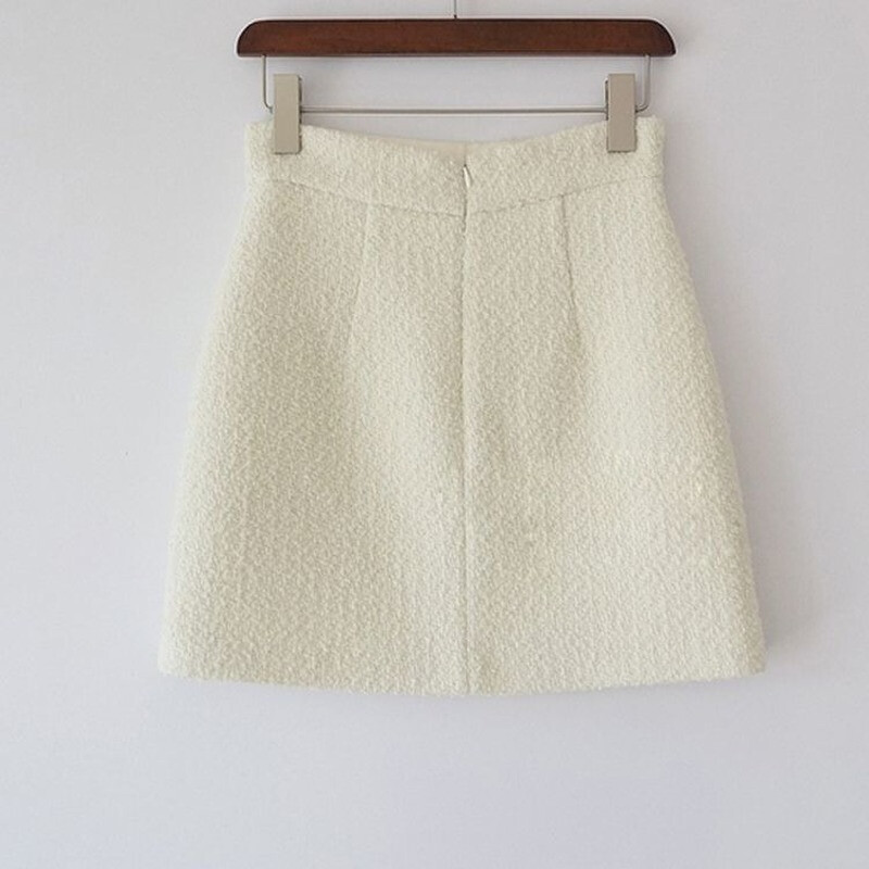 Mini suknje Ženske proljetne A-kroja Jednostavne Vintage Chic Sveobuhvatne Ležerne Basic Visokog struka Faldas Mujer Temperament Studentska moda