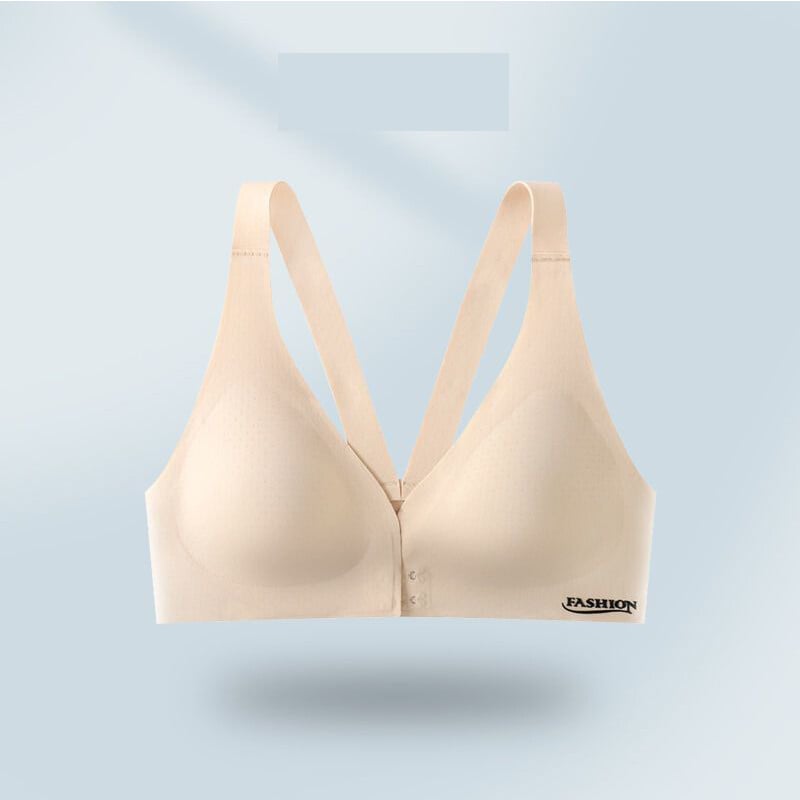 Jauns priekšpusē atvērtas pogas ledus zīda grūtnieču zīdīšanas krūšturis, ērts, neizsekojams un pret nokarenu lateksa vestes stila krūšturis