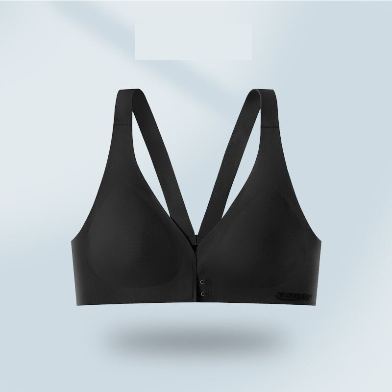 Jauns priekšpusē atvērtas pogas ledus zīda grūtnieču zīdīšanas krūšturis, ērts, neizsekojams un pret nokarenu lateksa vestes stila krūšturis