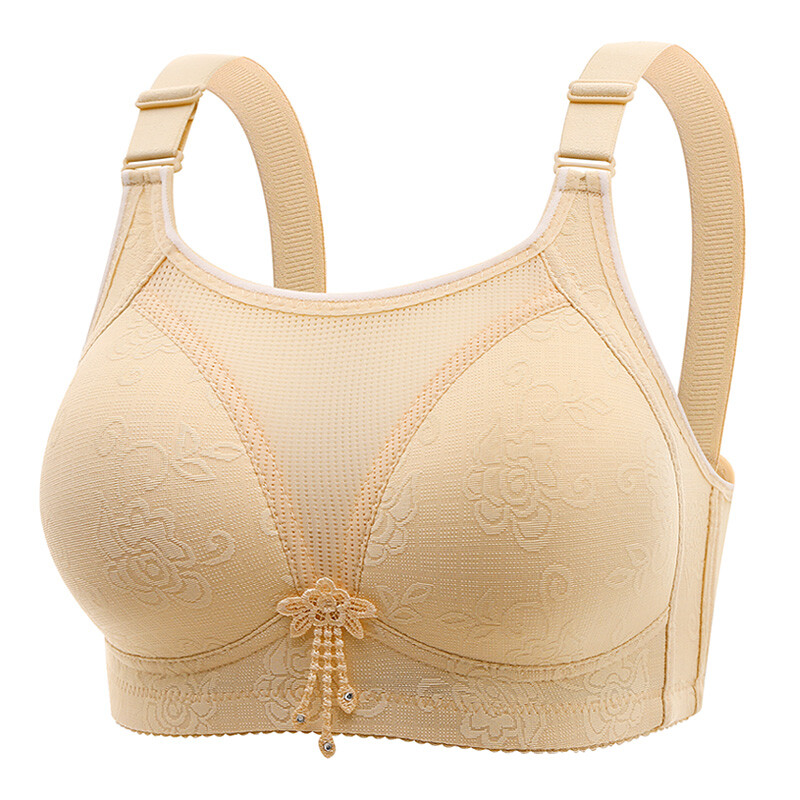 Új túlméretezett, kényelmes acélmentes terhes női szoptató melltartó nyom nélkül lélegző, szexi jacquard női melltartók