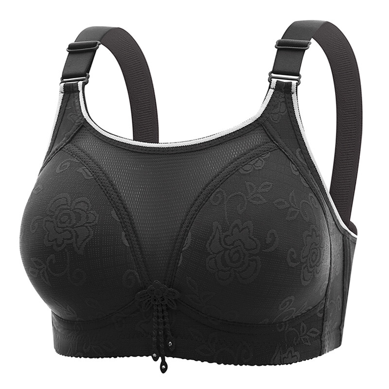 Új túlméretezett, kényelmes acélmentes terhes női szoptató melltartó nyom nélkül lélegző, szexi jacquard női melltartók
