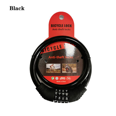 Αξεσουάρ ποδηλάτου λουκέτο με δυνατότητα επαναφοράς Κωδικός πρόσβασης κλειδαριά ποδηλάτου με δυνατότητα επαναφοράς 4ψήφιων κύκλων βαρέως τύπου