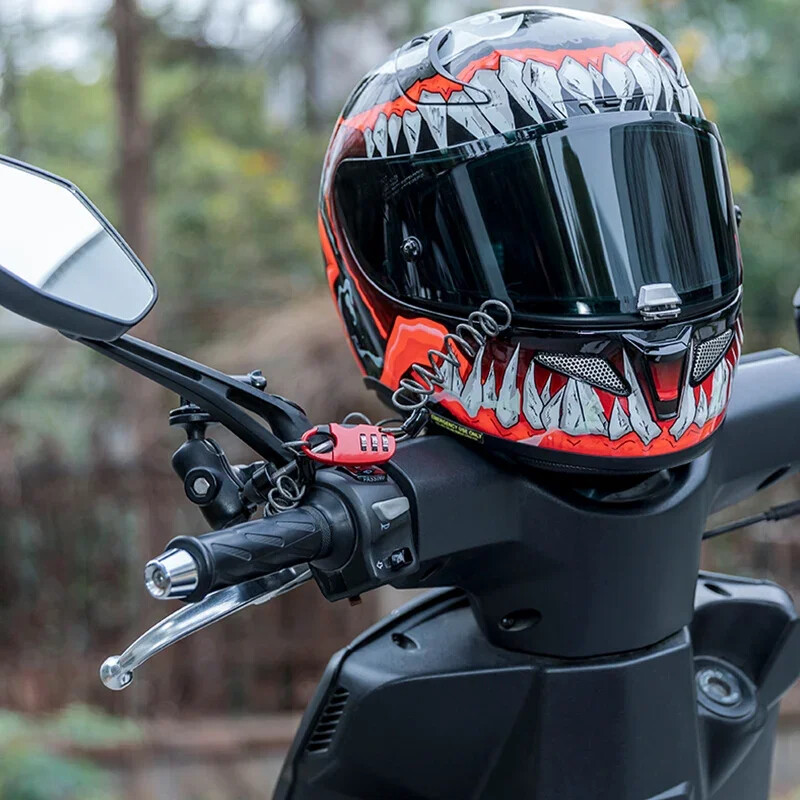 ROCKBROS Ķiveres Slēdzenes Mini Velosipēda Slēdzene Pretaizdzīšanas velosipēda slēdzene Īpaši viegla Elastīga 90cm Paroles Slēdzenes Riteņbraukšanas Moto ķiveres slēdzene