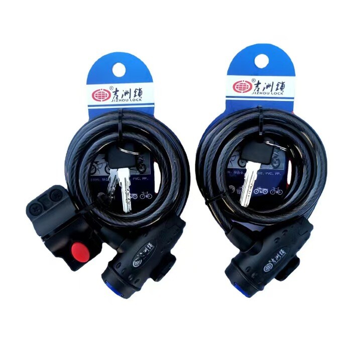 Popularno rasprodana brava za lanac za bicikle 1,0 m, mali uređaj protiv krađe, brave za skutere, namotana sigurna kombinacija brave za bicikle, električna za teške uvjete rada