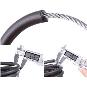 1,2m 1,8m Anti Theft Bike Lock Steel Wire Safe Bicycle Lock Ποιότητα MTB Road Bicycle Lock