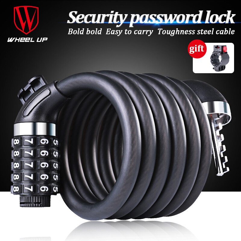 Blocare antifurt pentru biciclete 1,2 m 1,8 m Blocare sigură pentru bicicletă din sârmă de oțel de calitate MTB Blocare pentru bicicletă de drum