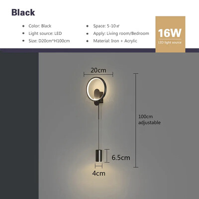 Modern LED fali lámpa design Egyszerű luxus világítás folyosóhoz Hálószoba Nappali Háttér Hotel beltéri otthoni dekorációs lámpatestek