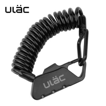 ULAC Bicycle Combo Lock 1,2m Εκτεταμένο σπειροειδές καλώδιο 3 ψηφίων συνδυασμένο επαναρυθμιζόμενο Αξεσουάρ φορητού ποδηλάτου ελαφρού μεγέθους